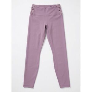 Yogalicious Lux Mauve High Waisted Leggings Mesh Detail Size M